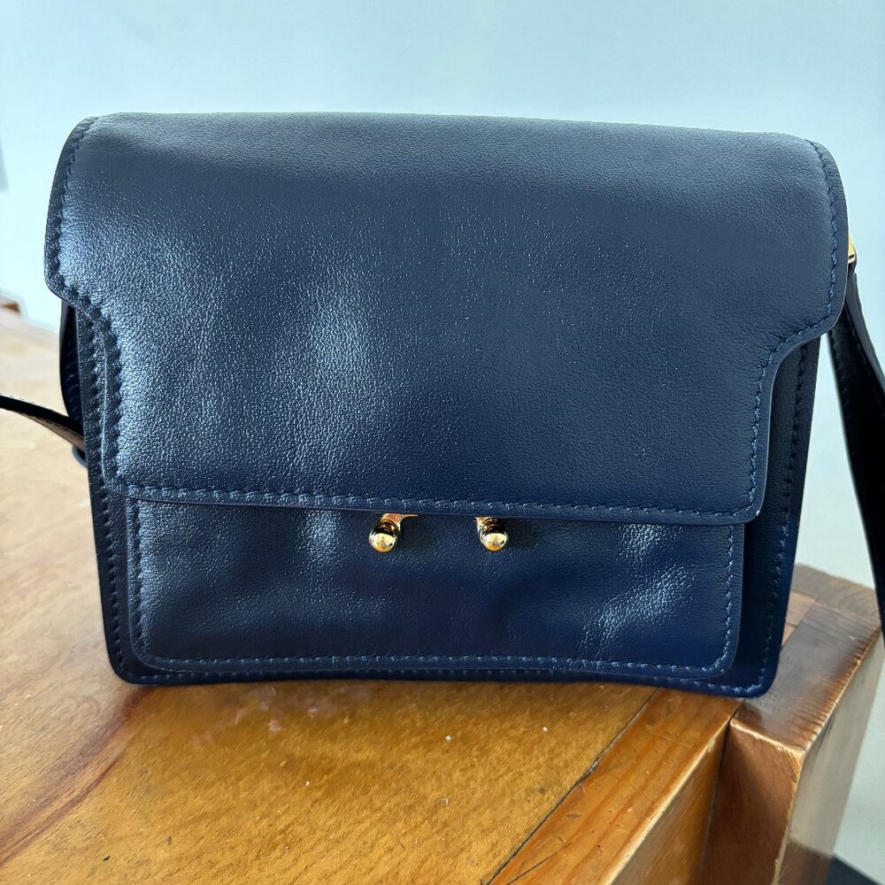 Marni Soft Mini Trunk - Navy